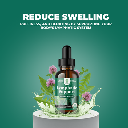 Nature's Roots Lymphatic Support Drops — Naturally Reduces Swelling, Puffiness, Bloating, and Heavy legs