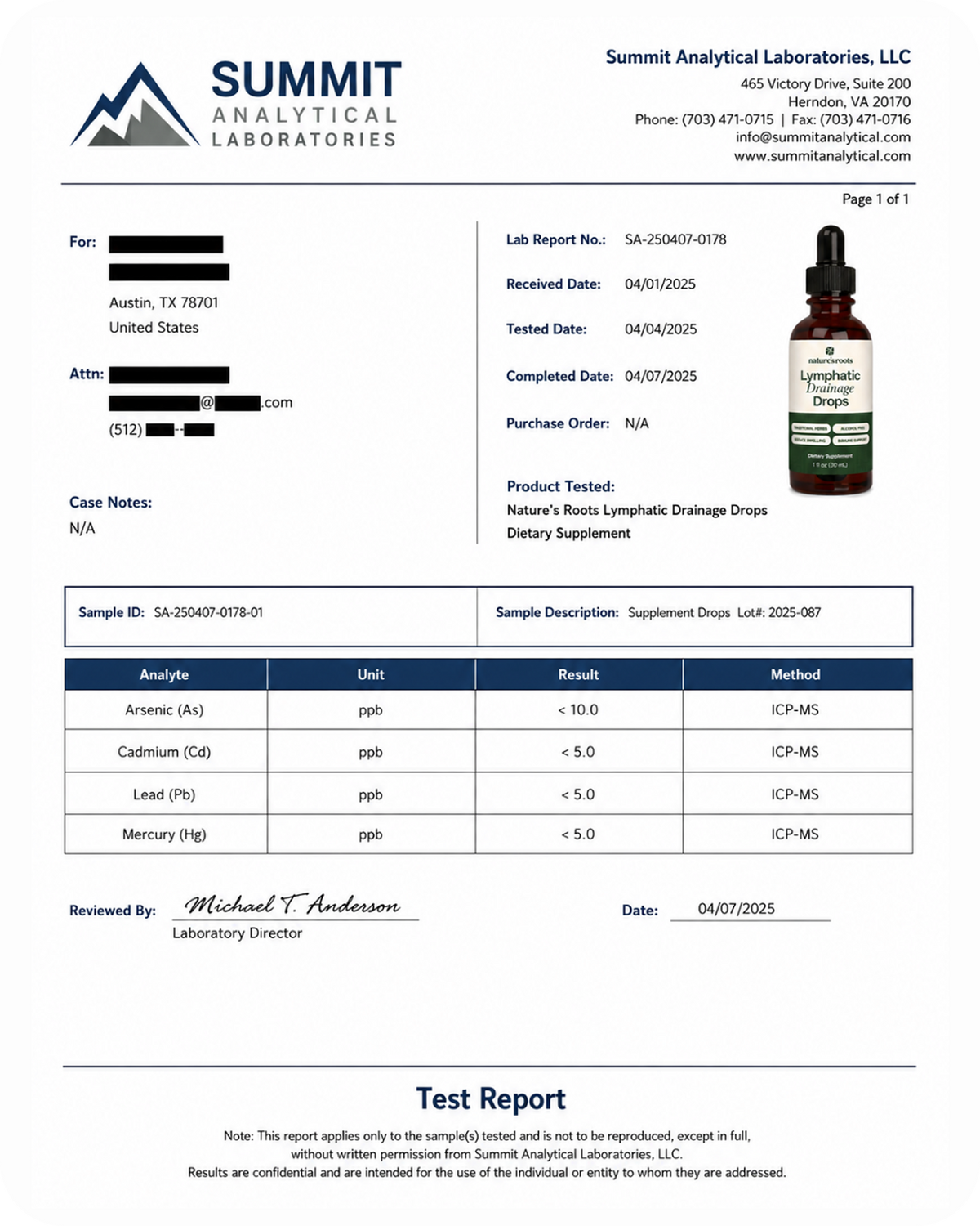 Third Party Test Results